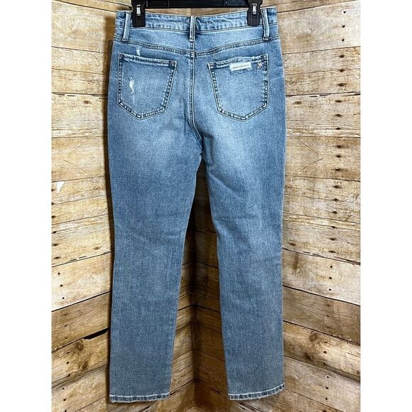 SPECIAL A JEANS HIGH RISE DISTRESSED RELAXED MEDIUM BOUTIQUE SKINNY JEANS SZ. 11 - Picture 3 of 8